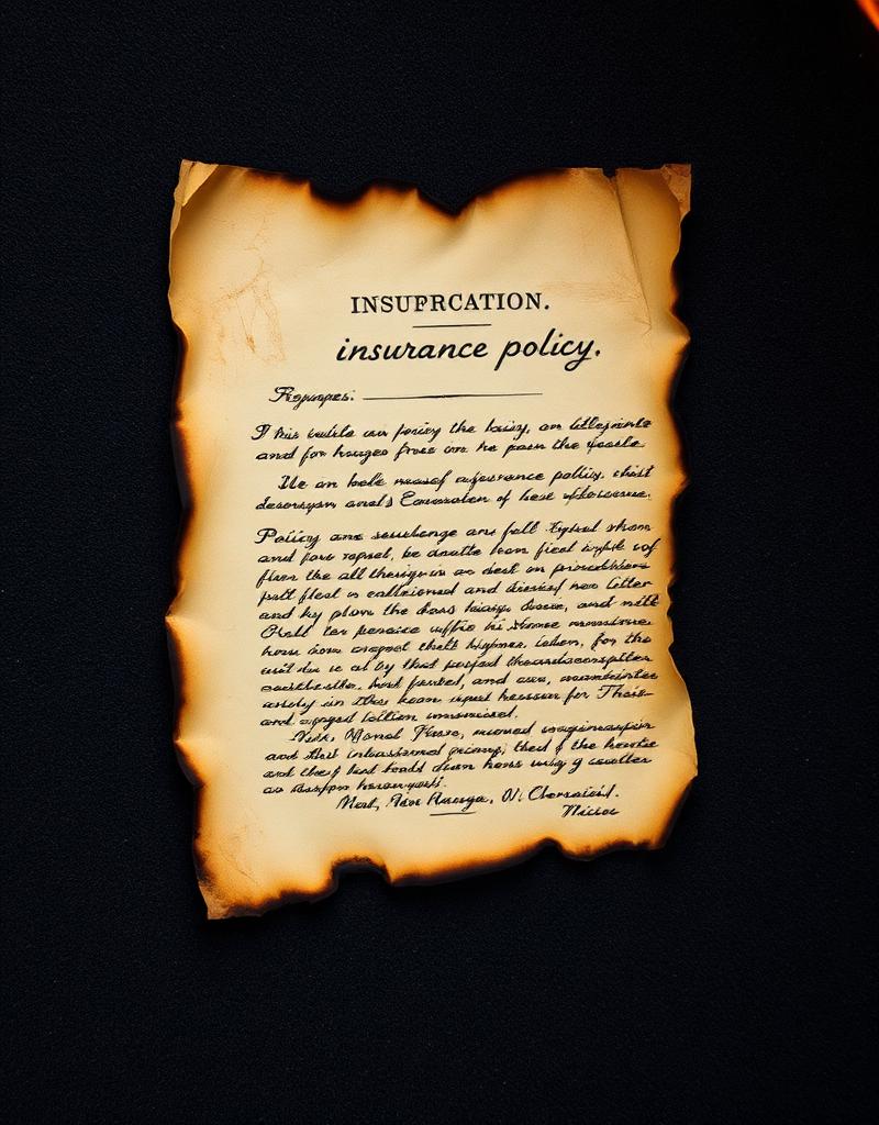 Half-Burned Insurance Policy