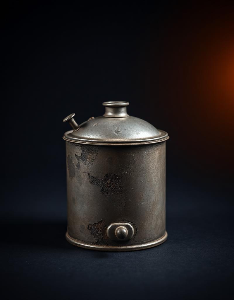 Kerosene Tin, Dented