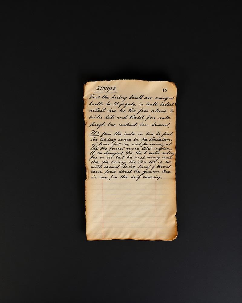 Singed Ledger Page