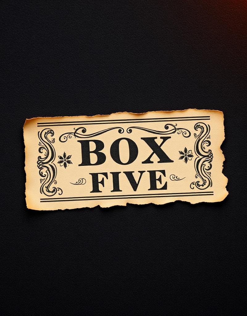 Theatre Ticket, Box Five